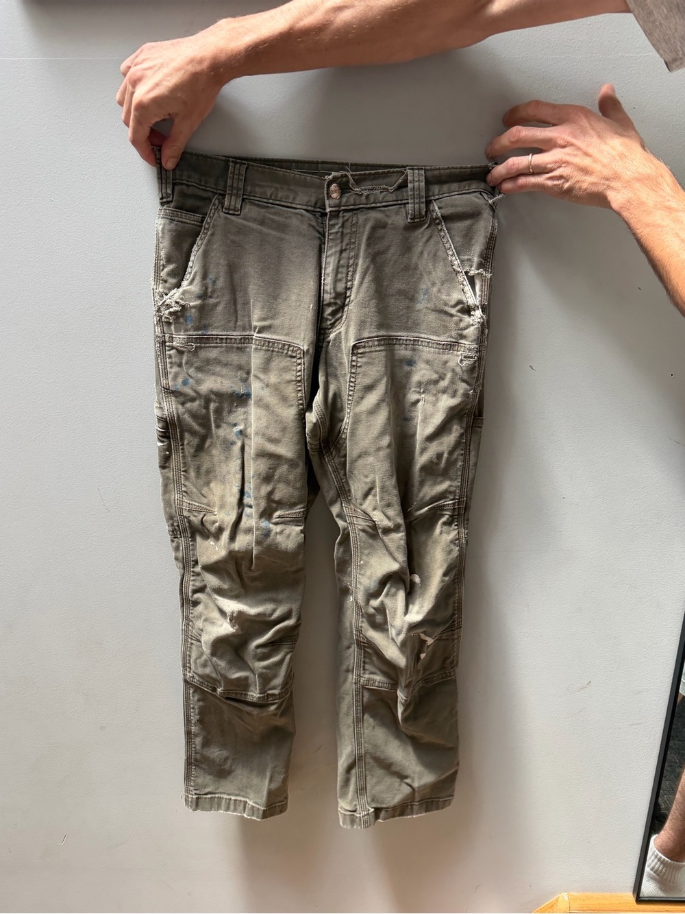 Carhartt Olive Green Cargo Work Pants